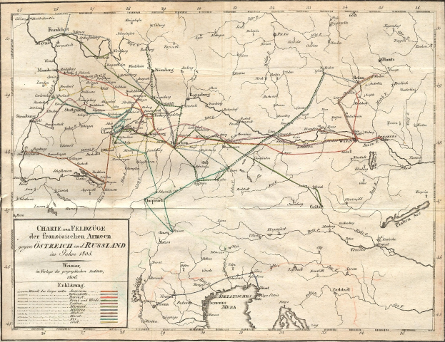 Alte Deutschlandkarte mit schwarzen Grenzen, detaillierten Straßen und highways in Textform.