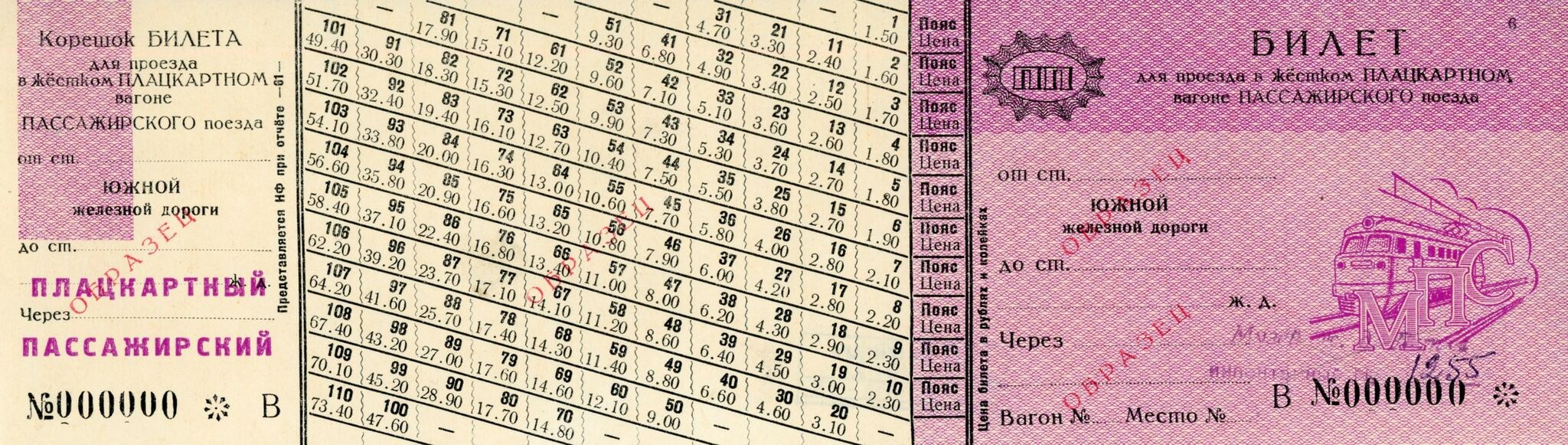 Alter russischer Pass mit einem Zugbild, gedruckten Zahlen und Text, der den Status angibt.